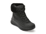 Ghete SKECHERS negre, D LUX WALKER, din material textil