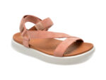 Sandale GEOX roz, D45PAB, din piele intoarsa