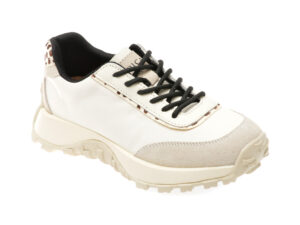 Pantofi EPICA albi, WY2196, din material textil