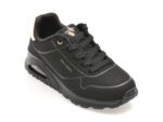 Pantofi sport SKECHERS negri, UNO, din piele ecologica