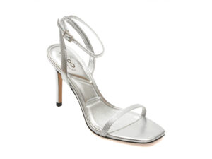 Sandale elegante ALDO argintii, MAUDE 040, din piele ecologica