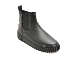 Ghete CLARKS negre, MAYHTOP, din piele naturala