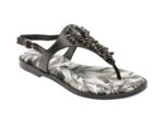 Sandale EPICA negre, W343, din piele naturala