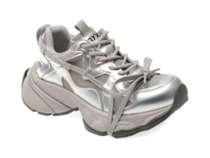 Pantofi sport GRYXX argintii, A9990, din material textil