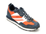 Pantofi PEPE JEANS bleumarin, FOSTER HEAT, din piele naturala