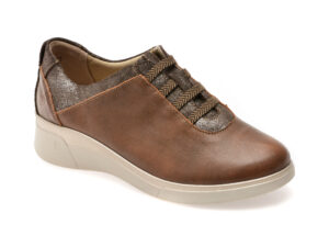 Pantofi SUAVE maro, 19005, din piele naturala
