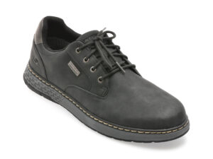 Pantofi SKECHERS negri, GARLAN, din piele ecologica