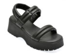 Sandale ALDO negre, MCGUIRE 001, din piele ecologica