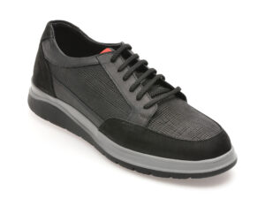 Pantofi OTTER negri, 2230, din piele naturala