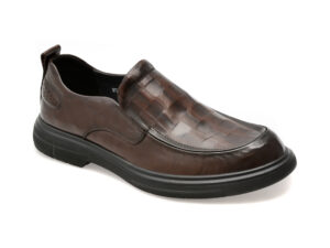 Mocasini OTTER maro, 97550, din piele naturala