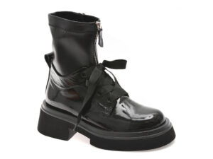 Ghete EPICA negre, 402055, din piele naturala