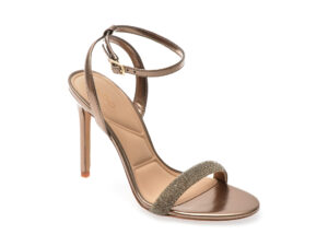 Sandale elegante ALDO bronz, PERLEA 222, din piele ecologica