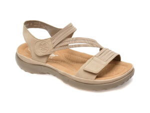 Sandale RIEKER bej, 64870, din piele ecologica