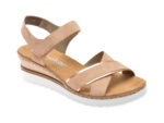 Sandale RIEKER bej, V38G9, din piele ecologica