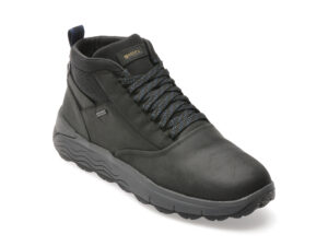 Ghete GEOX negre, U36FDB, din piele naturala