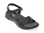 Sandale SKECHERS negre, GO WALK FLEX SANDAL, din material textil