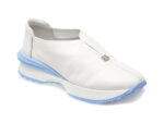 Pantofi IMAGE albi, 58908, din piele naturala