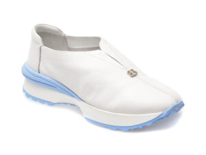 Pantofi IMAGE albi, 58908, din piele naturala
