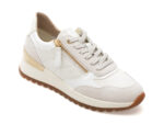 Pantofi GEOX albi, D4600A, din piele naturala