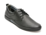 Pantofi OTTER negri, 16307, din piele naturala