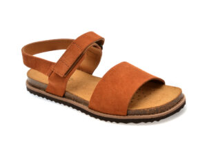 Sandale GEOX maro, D45U5C, din piele intoarsa