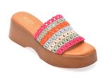 Papuci ALDO multicolor, YASSU 960, din material textil