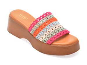 Papuci ALDO multicolor, YASSU 960, din material textil