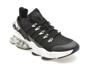 Pantofi sport PLEIN SPORT alb-negru, 518, din material textil