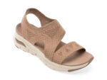 Sandale SKECHERS maro, ARCH FIT, din material textil