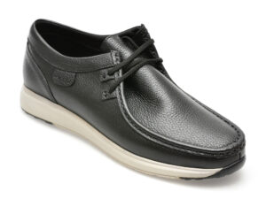 Mocasini OTTER negri, SF2002, din piele naturala