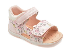 Pantofi GEOX roz, B450YA, din piele ecologica