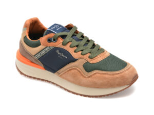 Pantofi sport PEPE JEANS maro, MS60027, din material textil