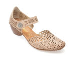 Pantofi RIEKER roz, 437531, din piele naturala