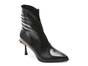Botine EPICA negre, 1334, din piele naturala lacuita