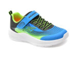 Pantofi sport SKECHERS albastri, MICROSPEC ADVANCE, din material textil