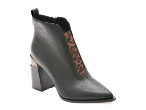Botine EPICA negre, 1180, din piele naturala