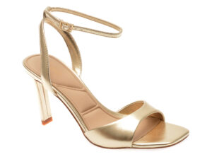 Sandale elegante ALDO aurii, SAKE 711, din piele ecologica