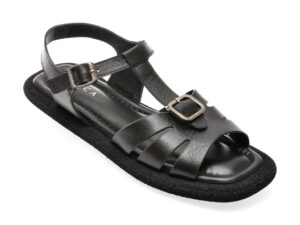 Sandale EPICA negre, 4793301, din piele naturala