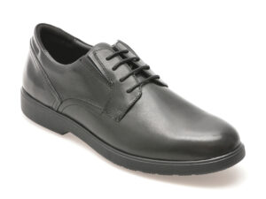 Pantofi GEOX negri, U35EFA, din piele naturala
