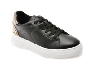 Pantofi GEOX negri, D35VXA, din piele ecologica