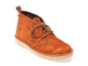 Ghete CLARKS maro, SOLSDB, din piele intoarsa