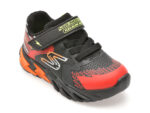 Pantofi sport SKECHERS negri, FLEX-GLOW BOLT, din material textil