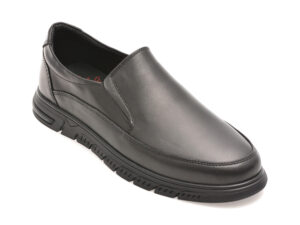 Mocasini OTTER negri, 2495091, din piele naturala