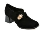 Pantofi EPICA negri, 583364, din piele intoarsa