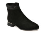 Ghete EPICA negre, KR705, din piele intoarsa