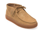 Ghete CLARKS maro, TORHHI, din piele intoarsa