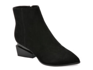 Botine EPICA negre, E193, din piele intoarsa
