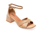 Sandale IMAGE bej, H480, din piele naturala