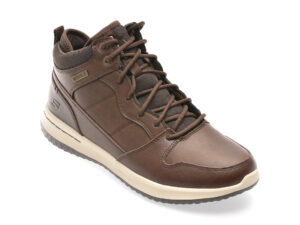 Ghete SKECHERS maro, DELSON, din piele naturala