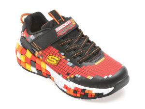 Pantofi sport SKECHERS rosii, MEGA-CRAFT 3.0, din material textil